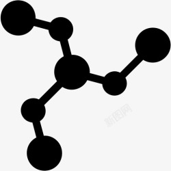 原子科学字典集分子原子生物图标高清图片