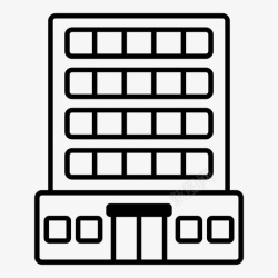 公司楼办公楼公司楼公寓图标高清图片