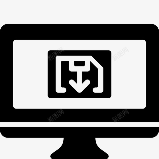另存为计算机功能监视器图标svg_新图网 https://ixintu.com 功能 另存为 另存为计算机 已保存 监视器 计算机功能实体