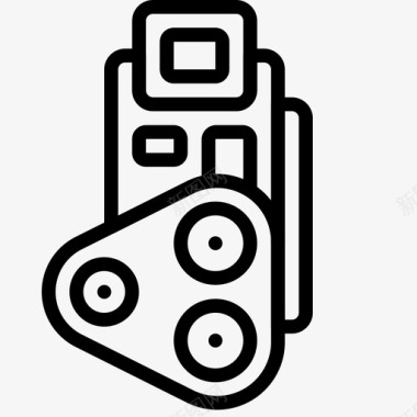 照相机手持式录音机图标图标