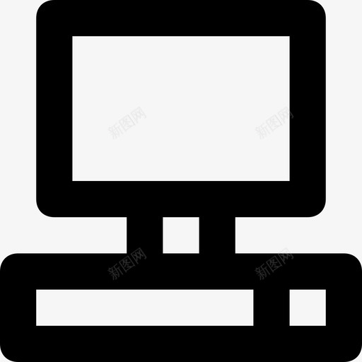 计算机cpu桌面图标svg_新图网 https://ixintu.com cpu pc 显示器 桌面 电子设备平滑线图标 计算机