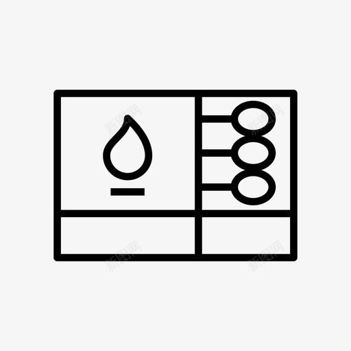 火柴野营火图标svg_新图网 https://ixintu.com 户外 火 火柴 火焰 野营 野营细线图标集