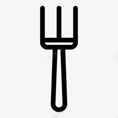 叉子食物器具图标图标