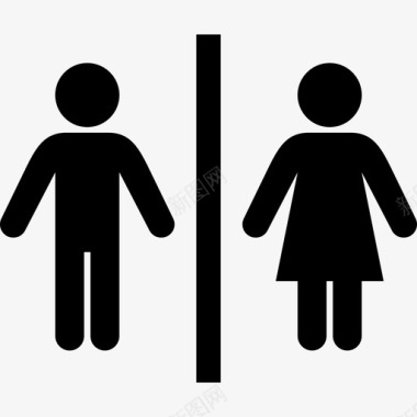 卫生间信号浴室男图标图标