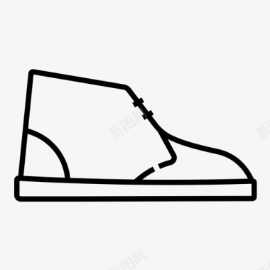 chukka靴子靴子沙漠靴图标图标