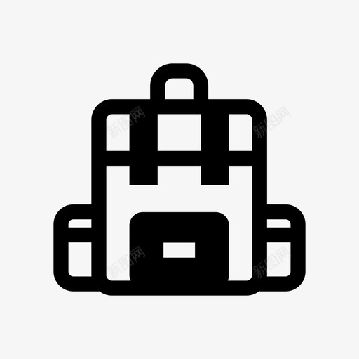 背包包行李图标svg_新图网 https://ixintu.com 包 旅行 背包 行李 露营 露营填充图标集