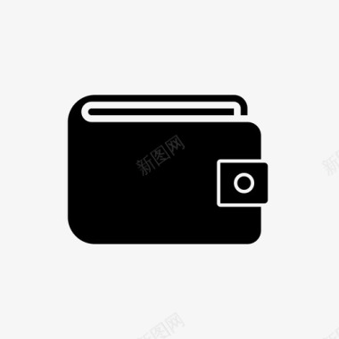 钱包手机银行字形图标图标