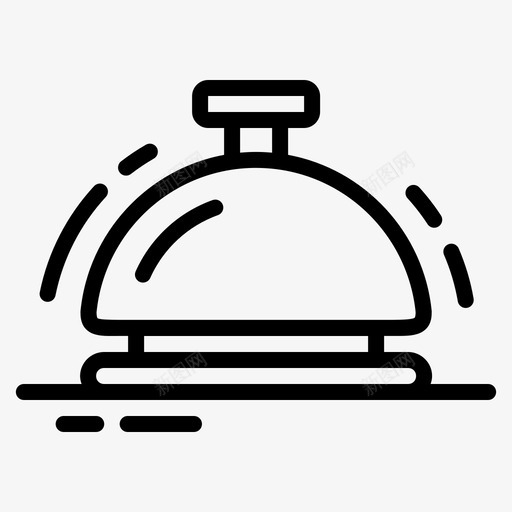 铃声呼叫菜单图标svg_新图网 https://ixintu.com 呼叫 接待 菜单 铃声 餐厅 餐厅第一册