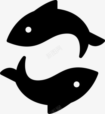 鱼星座双鱼座图标图标