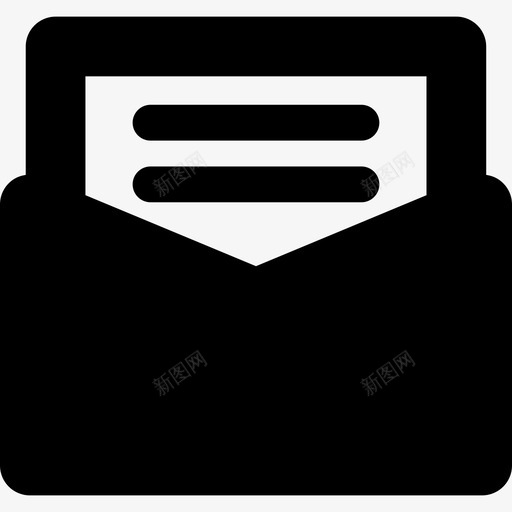 打开电子邮件界面学习图标svg_新图网 https://ixintu.com 学习 打开电子邮件 界面