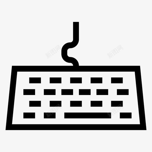 键盘输入多媒体图标svg_新图网 https://ixintu.com 互联网线路图标 多媒体 打字 输入 键盘