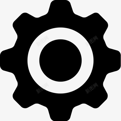 齿轮选项设置图标svg_新图网 https://ixintu.com 科学和技术字形图标集 设置 选项 齿轮