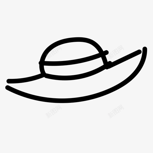 夏季帽子帽子遮阳帘图标svg_新图网 https://ixintu.com 夏季帽子 夏季涂鸦 帽子 遮阳帘 遮阳帽