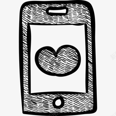 贴心手机标牌情人节套餐图标图标