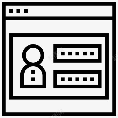 网页登录密码图标图标