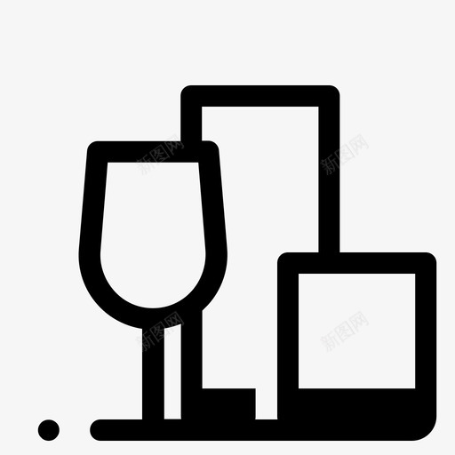 玻璃水晶厨房图标svg_新图网 https://ixintu.com 厨房 器具 水晶 玻璃 食物 餐具
