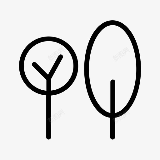 树图标svg_新图网 https://ixintu.com 树