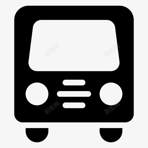 公共汽车汽车运输图标svg_新图网 https://ixintu.com 公共汽车 旅行 汽车 车辆 运输 运输字形图标