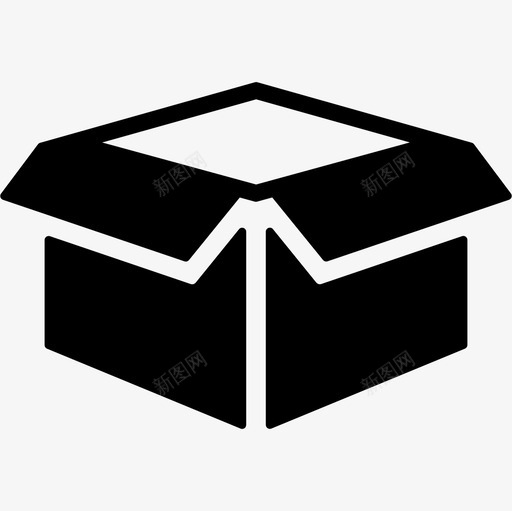打开纸板箱纸箱图标svg_新图网 https://ixintu.com 打开纸板箱 纸箱