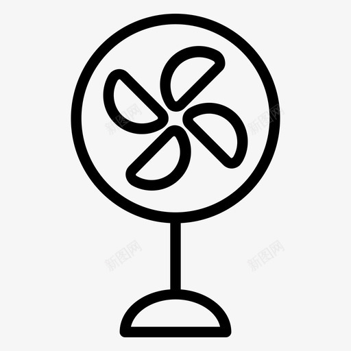 风扇冷却电风扇图标svg_新图网 https://ixintu.com 冷却 台座风扇 台扇 电风扇 风扇