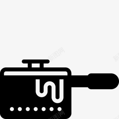 平底锅煮沸食物图标图标
