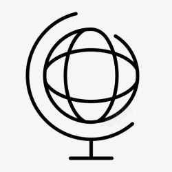 矢量地球剪贴画地球地图集星球图标高清图片