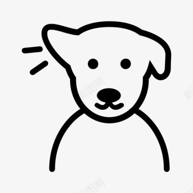 听话的狗宠物图标图标