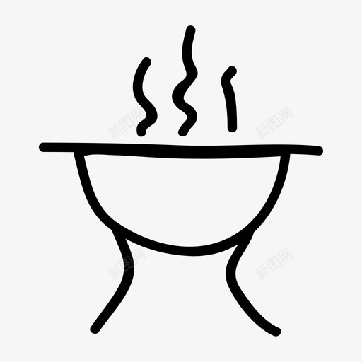 烧烤户外烹饪食物和饮料图标svg_新图网 https://ixintu.com 户外烹饪 烧烤 食物和饮料