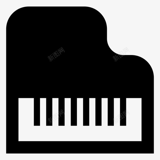 钢琴古典音乐大钢琴图标svg_新图网 https://ixintu.com 乐器 古典音乐 多媒体 大钢琴 钢琴 钢琴键 音乐音频和视频符号图标