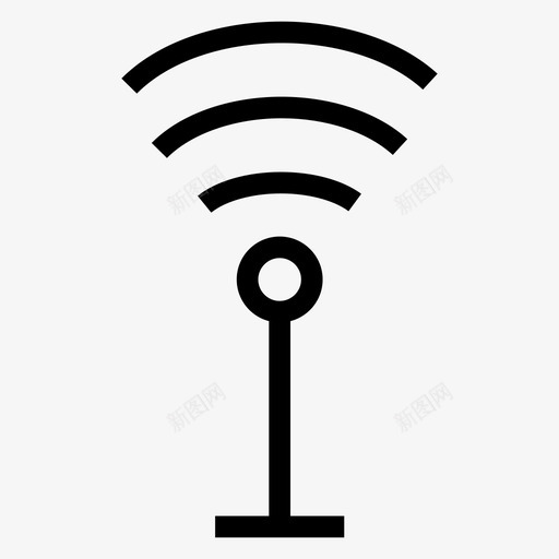 互联网wifi连接设备图标svg_新图网 https://ixintu.com 互联网wifi 信号 多媒体线路图标 技术 设备 路由器 连接