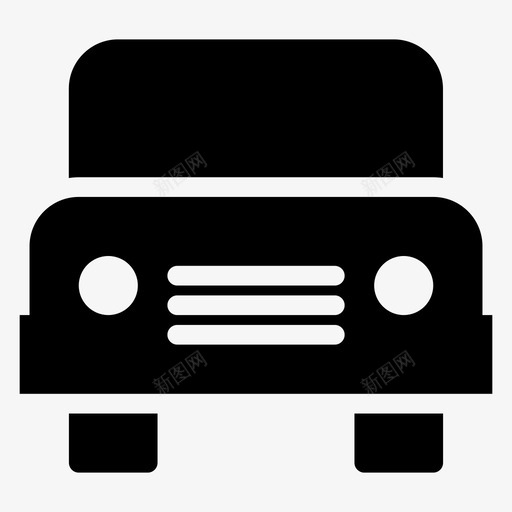汽车运输旅行图标svg_新图网 https://ixintu.com 旅行 汽车 车辆 运输 运输字形图标