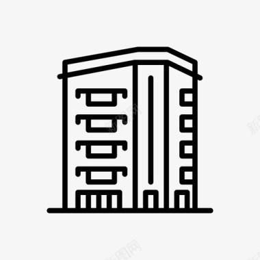 建筑公寓商业图标图标