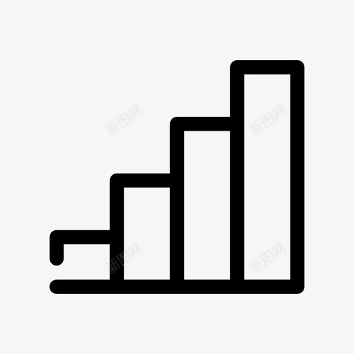 图表柱状图增长图标svg_新图网 https://ixintu.com 图表 增长 学习 柱状图 统计