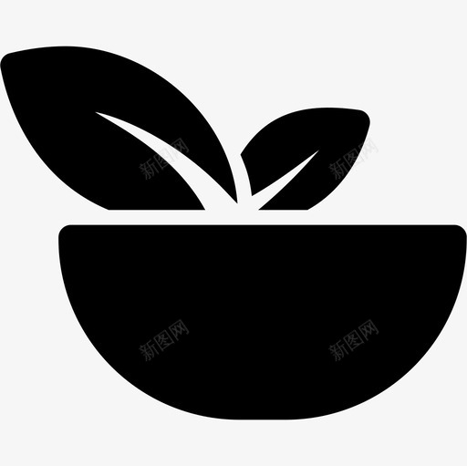 一碗蔬菜食物新年建议图标svg_新图网 https://ixintu.com 一碗蔬菜 新年建议 食物