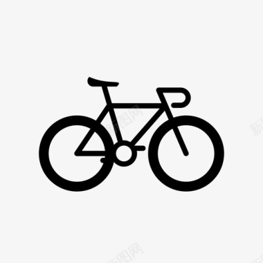 固定自行车自行车公路自行车图标图标