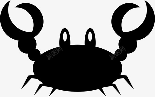 螃蟹巨蟹巨蟹星座图标svg_新图网 https://ixintu.com 巨蟹 巨蟹星座 海鲜 螃蟹 食物
