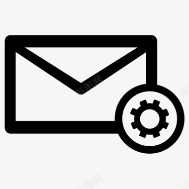 电子邮件优化cog服务图标图标