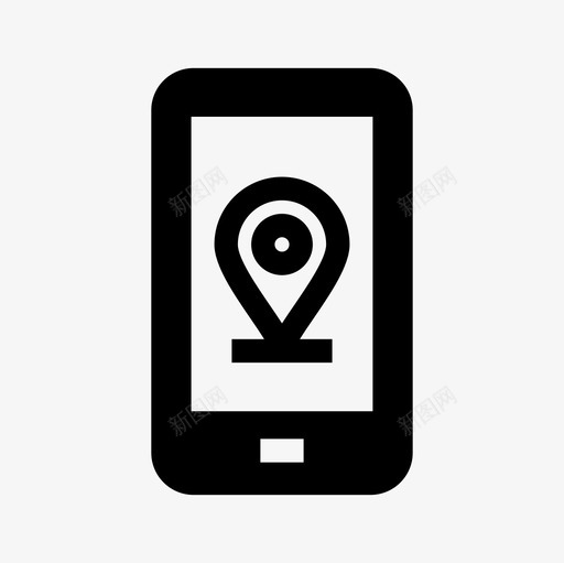 gps位置地图图标svg_新图网 https://ixintu.com gps 位置 地图 手机gps 智能手机 露营填充图标集