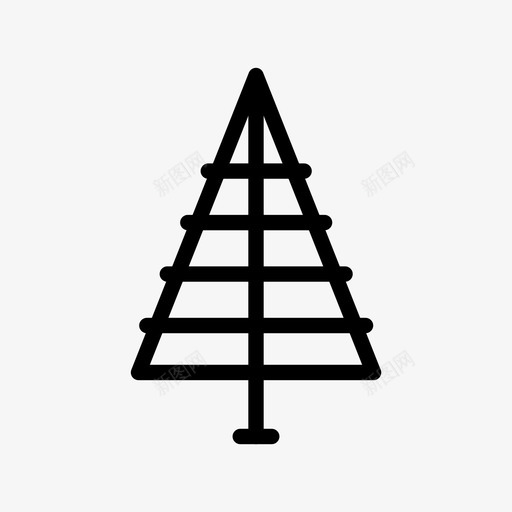 松树圣诞节大自然图标svg_新图网 https://ixintu.com 冬天 圣诞节 大自然 松树 树