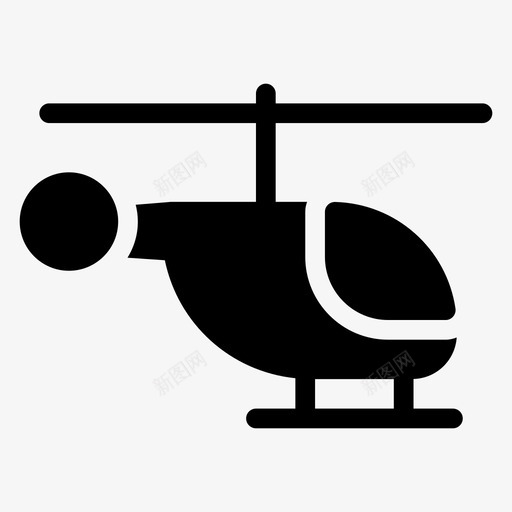直升机运输旅行图标svg_新图网 https://ixintu.com 旅行 直升机 车辆 运输 运输字形图标