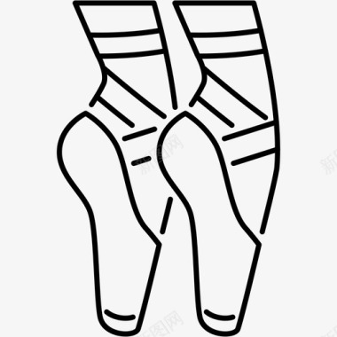 芭蕾舞脚腿图标图标