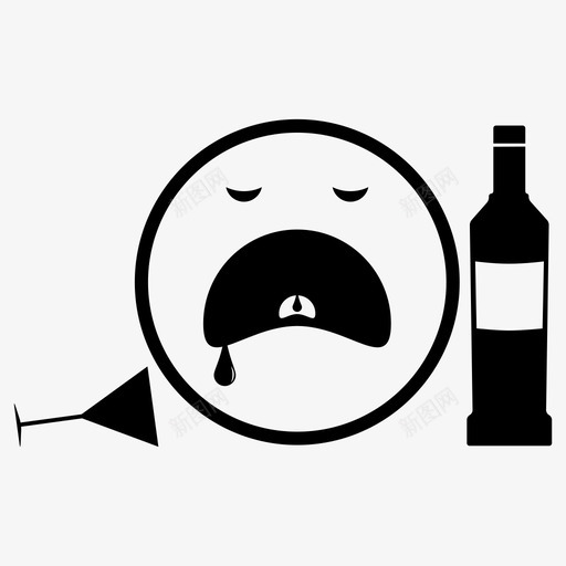 酒类饮酒类醉酒型图标svg_新图网 https://ixintu.com 泼洒型 浪费型 特征和特征 酒类 醉酒型 饮酒类