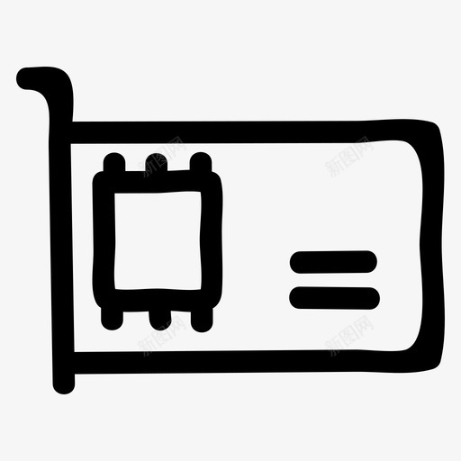 lan触点网络图标svg_新图网 https://ixintu.com lan 智能卡 网络 触点 计算机硬件手绘