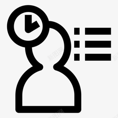 管理时钟工作图标图标