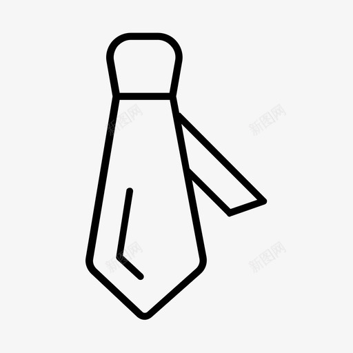 领带条纹时装图标svg_新图网 https://ixintu.com 时装 服装 条纹 配饰 领带