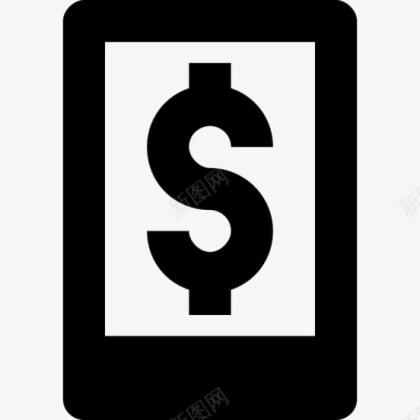 手机银行美元移动商务图标图标