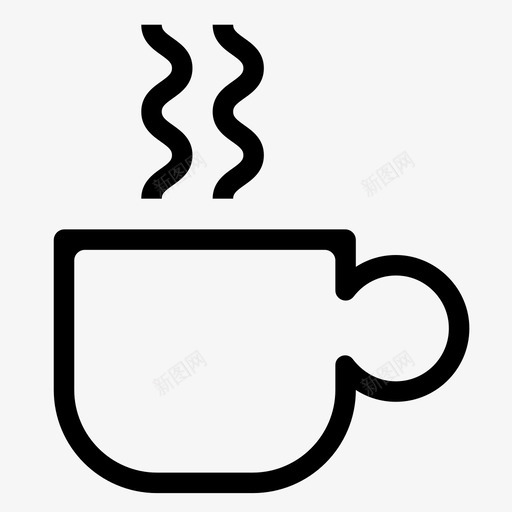 咖啡饮料杯子图标svg_新图网 https://ixintu.com 咖啡 杯子 糖果 饮料