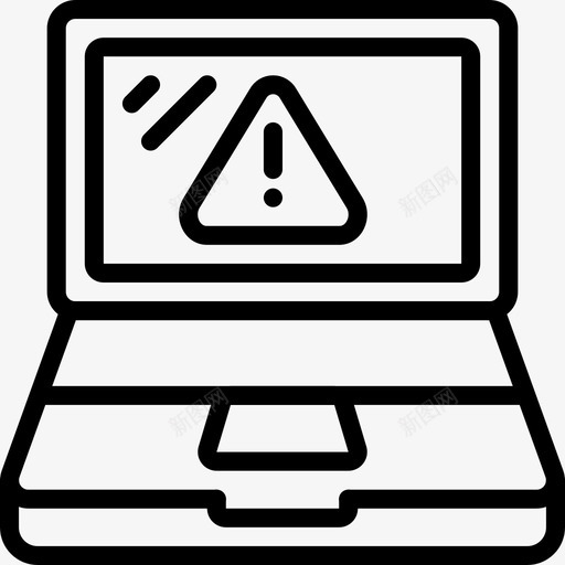 笔记本电脑警报设备办公室图标svg_新图网 https://ixintu.com 办公室 办公设备概述 笔记本电脑警报 设备