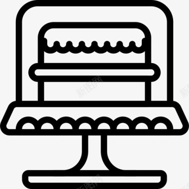 蛋糕架烘焙烹饪图标图标