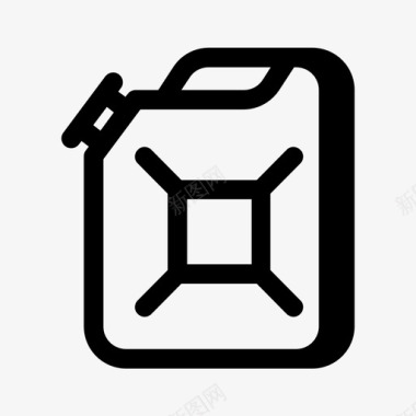 甘蔗碳罐柴油图标图标